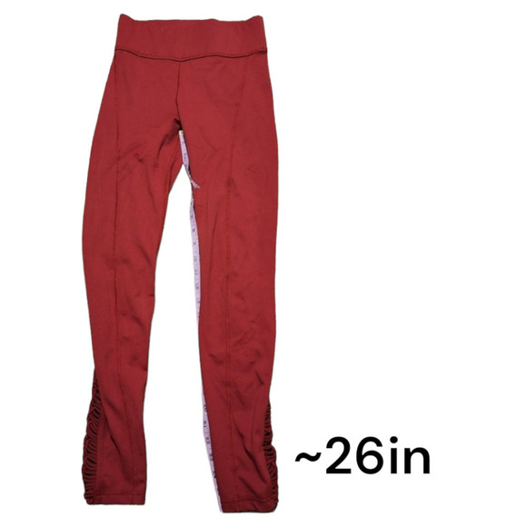 Carbon38 Red Dahlia Padang Macrame Active Leggings Size Small - Picture 5 of 5